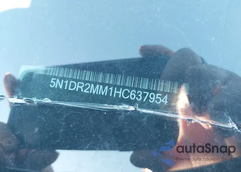 2017 Nissan Pathfinder Sv из США, поврежденный, VIN 5N1DR2MM1HC637954